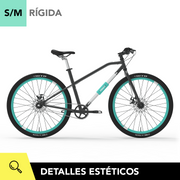 YERKA V4 [Turquesa S/M] DE -mejor-bicicleta-antirrobo-urbana-diseño-chile-hibrida-aro-28-29-candado-integrado-online