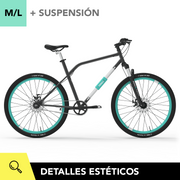YERKA V4 [Turquesa M/L + Suspensión] DE -mejor-bicicleta-antirrobo-urbana-diseño-chile-hibrida-aro-28-29-candado-integrado-online