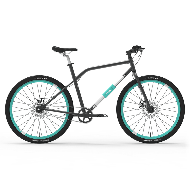 YERKA V4 [Turquesa M/L] DE -mejor-bicicleta-antirrobo-urbana-diseño-chile-hibrida-aro-28-29-candado-integrado-online