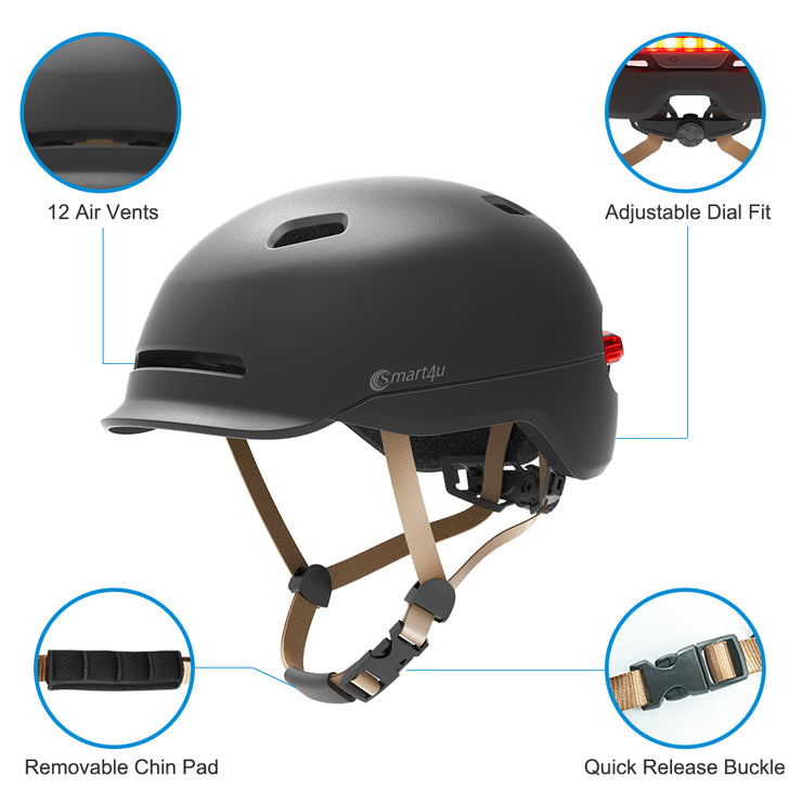 Casco Inteligente de Bicicleta Smart Helmet - Yerka Bikes Chile